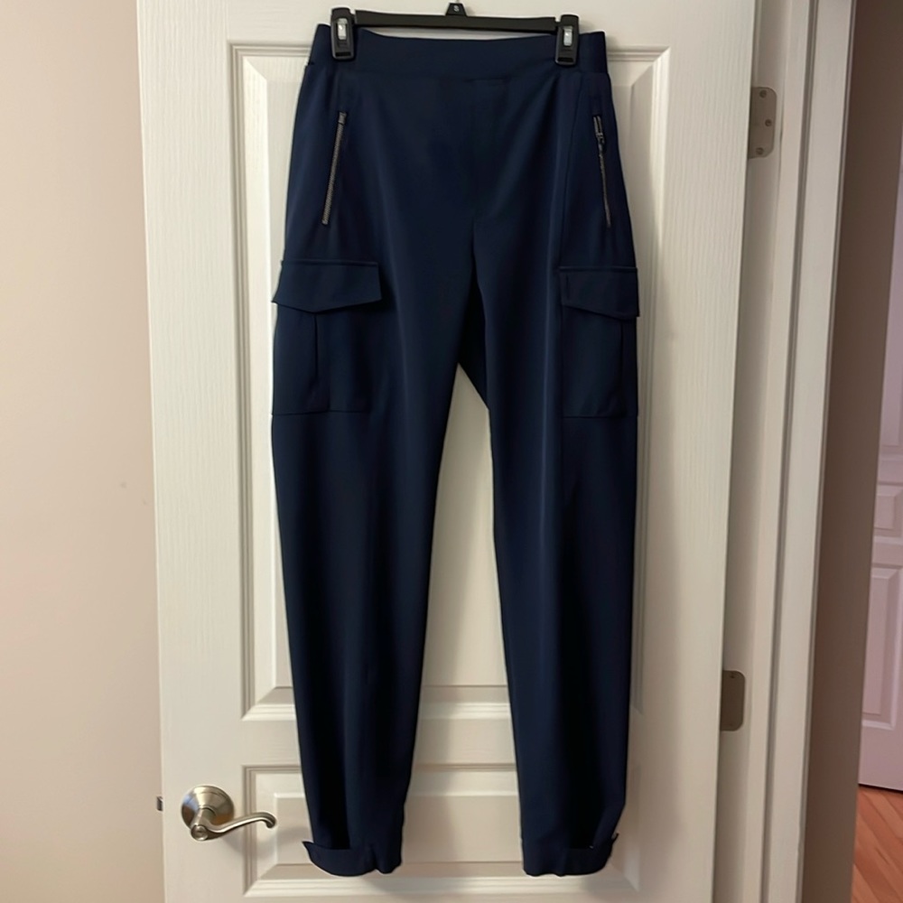 Athleta Navy Endless Cargo Pant 10 TALL